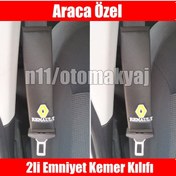 Resim Renault Megane 3 Oto Koltuk Deri Emniyet Kemer Aksesuar Kılıfı 