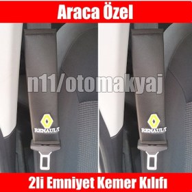 Resim Renault Megane 3 Oto Koltuk Deri Emniyet Kemer Aksesuar Kılıfı 