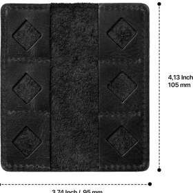 Resim Megagear Deri SD Kart Tutucu Siyah Minimalist Tasarım ve Dayanıklı Materyal ile 12 Cebe Sahip 
