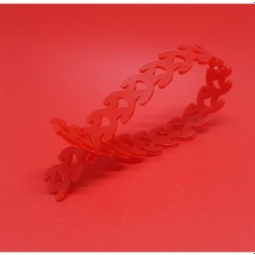 Resim Kablo Bağı Özel Esnek Plastik Kelepçe 10x300 Mm 50 Adet Kırmızı 