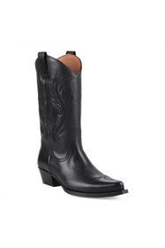 Resim FootCourt Siyah Kadın Kovboy Çizmesi Geneva 