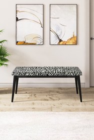 Resim Canisa Concept Pera Serisi Bench,gürgen Tam Isleket 1.sınıf Kumaş Zebra Siyah 