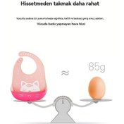 Resim Fastbuy Yeşil Süt İvesi Çiçek Desenli Silikon Önlük 