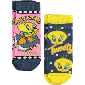 Resim Tweety Kız Çocuk 2'li Çorap 2-12 Yaş Pembe 