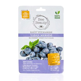 Resim Bee Beauty Superfood Yaban Mersini Kağıt Maske 