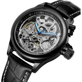 Resim Hanyang 02 Forsınıng Basit Rüzgar Mekanik Saat Içi Boş Çivi Ölçekli Mekanik Saat Dairesel Kemer Izle Altın Saat (Yurt Dışından) 