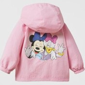 Resim Kids Minybaby Mickey Desenli Pembe Yağmurluk 