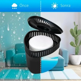 Resim Saban Siyah, Okyanus Üçgen - Nem Alıcı Aparat + Rutubet Giderici Tablet (500 Gram) 