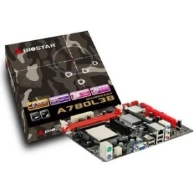 Resim Bıostar A780L3B Ddr3 Pcıe 16X V2.0 Am3 Matx Fx Işlemcileri Desteklemez 