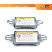 Resim Mercedes W211 için Gri Güneşlik Ayna Kapağı Sağ ve Sol 2108102510 N11.10044 