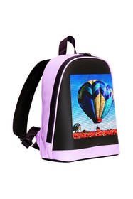 Resim Prime MİNİ SMART BAG Mor Led Ekranlı Sırt Çantası, Motorcu Çantası 