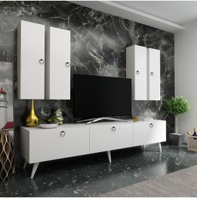 Resim Myniture Home & Living Festival Tv Ünitesi Q3020-1 Beyaz 