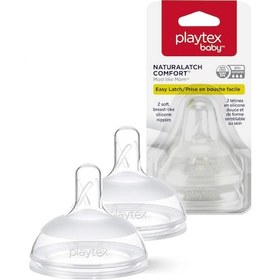 Resim Playtex Naturalatch Yenidoğan Biberon Emziği, 6+ Ay, 2 Adet 