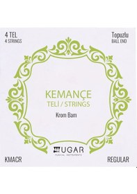 Resim Ugar Kmacr Kemançe Teli 4 Tel Krom Bam Topuzlu 