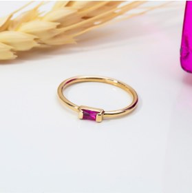 Resim CERTE GOLD 14 Ayar Kadın Altın Minimal Yüzük CG955 