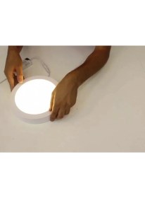 Resim Cata 18 Watt Panel LED Armatür Sıva Üstü Yuvarlak Ct 5233 Beyaz Işık 6400K Plastik Kasa 
