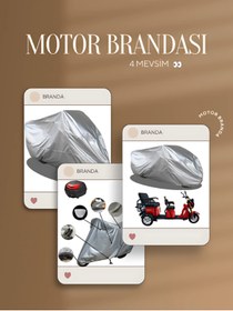 Resim Genel Markalar Sym Gts 250 Uyumlu Miflonlu Premium 4 Mevsim Koruma Gri 