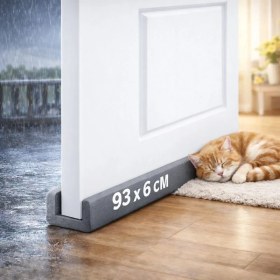 Resim Baffhome 2 Adet Kapı Altı Rüzgar Önleyici Isı Yalıtım Süngeri Soguk Rüzgar Önleyici Sünger 