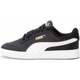 Resim Puma Shuffle 309668 04 Siyah-beyaz-gold Kadın Spor Ayakkabı Siyah 