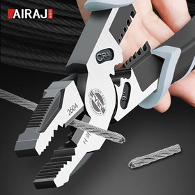 Resim AIRAJ 9 İnç Endüstriyel Sınıf Tel Pense - Keskin, Dayanıklı Paslanmaz Çelik, Kolay Soyma & Çok Amaçlı Kullanım için Büyük Açıklık, Tel Soyma Aracı 