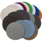 Resim 10 adet 600-2000 Tane 7.62 cm Disk Su Zımpara Parlatma Zımpara Flocking Destekli Zımpara 