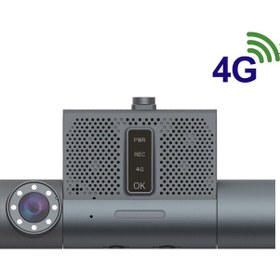Resim Techsmart 2 Kanal 4g Araç Kamera Ön + İç 1080p Full Hd Wifi Gps Gece Görüşlü Canlı İzleme 