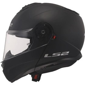 Resim Ls2 Sstrobe 2 Çene Açılır Kask Mat Siyah 