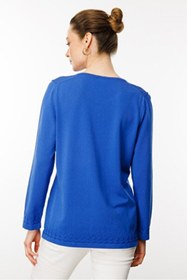 Resim Desen Kadın Tunik 26YDSN25358 - Saks / L 