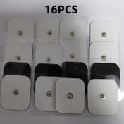 Resim 16 Adet Fitness Aksesuarı Jel Yama - Kas Eğitimi Ev Spor Masajı için Yeniden Kullanılabilir Araçlar, 5*5 cm 