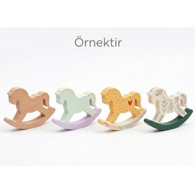 Resim Boyanabilir Ahşap Oyuncak At 
