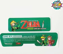 Resim Nintendo GameBoy Advance Arka Yapıştırma The Legend Of Zelda GBA Back Tag Sticker MODEL 10 POPKONSOL