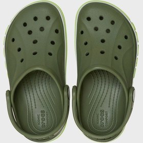 Resim Crocs Bayaband Clog T Logolu Terlik Unisex Çocuk Terlik 207018-3cb Haki 