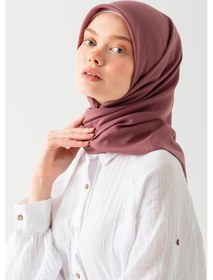 Resim Nisanca Soft Pamuk Jakarlı Eşarp Doğal Dokulu, Hafif Ve Nefes Alan Kumaş- Bambu Kraş Eşarp Yumuşak Dokulu Düz Renk Eşarp, Tesettür Eşarp Mürdüm 