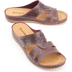 Resim Gezer Yazlık Kadın Suni Deri Koleksiyon Terlik Gt1yze.08579.30.0ı7.g8 Bordo 