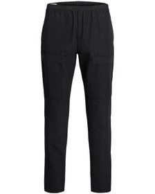 Resim Jack & Jones Jpstkane Hawk Tech Cargo Siyah Erkek Pantolon Siyah 