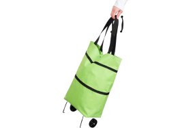 Resim Aesco Pazar Çantası Tekerlekli Katlanır Pazar Arabası Çanta Market Alışveriş Arabası 