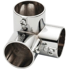 Resim 3 Lü Boru Flanşı Vidalı Krom Q25 Krom 