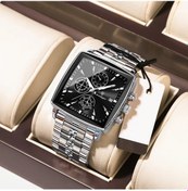 Resim Lumaworld Poedagar Paslanmaz Çelik Luminous Erkek Kol Saati 8-r866 Sl Bk S Mavi Kadran Chronograph Altın 