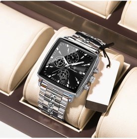 Resim Lumaworld Poedagar Paslanmaz Çelik Luminous Erkek Kol Saati 8-r866 Sl Bk S Mavi Kadran Chronograph Altın 