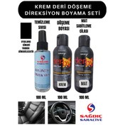 Resim 3'Lü Derby Krem Deri Oto Direksiyon Döşeme Boyama Seti 