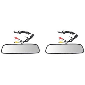 Resim 2x 4,3 İnç Araç Dvr Araç Kamerası Dikiz Aynası Monitörü 2 Yönlü Video Kaydedici Lcd Ekranlı Araç Kamerası - Kaiyi 