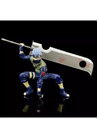 Resim Naruto Hatake Kakashi Broadsword Squat Anime Aksiyon Figürü 