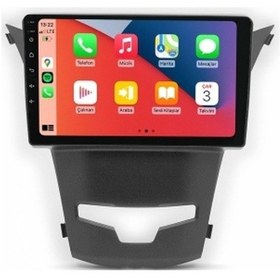 Resim Ssangyon Korando 2013-2014 8gb Ram 64gb Hafıza 8 Çekirdek Carplay Kamera Android Multimedya 9" 