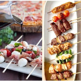 Resim Dolphin Bambu Ahşap Çöp Şiş - Boy : 15 Cm. / En : 3mm - 100 Adetlik 5 Paket 