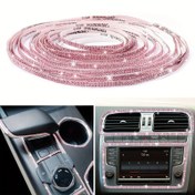 Resim 2 adet Pembe Kristal Elmas Araba Dekoratif Çıkartmalar - Su Geçirmez, Kendinden Yapışkanlı, Zarif Otomobil İç Aksesuarları Kadınlar İçin, Bling Rhinestone Kapak Arabalar, Kamyonlar ve SUV'lar İçin, Şık Araç Dekorasyonu | Parlayan Araba Aksesuarları | Dayanıklı Yapıştırıcı 