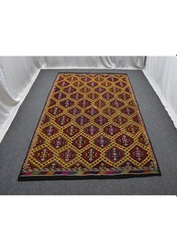 Resim Zehra Abla Halı El Dokuması Otantik Çumra Yörük Yün Cecim Kilim 6256 