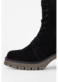 Resim Tamer Tanca Kadın Hakiki Deri Siyah Süet Casual Bot 775 8259 BN BOT SK23/24 Siyah 