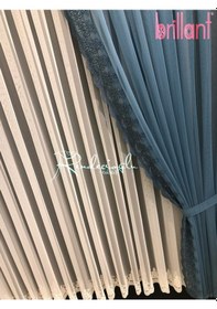 Resim Fon Perde Tül Fon 2 Adet 90 Ar Cm Sık Pileli Brillant Arne Desen 