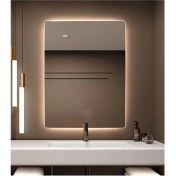 Resim Global Led Mirror 75X105 cm Ledli Ayna Banyo Aynası Dekoratif Ayna Boy Ayna Salon Duvar Ayna 
