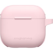 Resim Airpods 4 Kılıf Amazingthing Airbag Köşe Tasarımlı Omni Serisi Silikon Kılıf Pembe 
